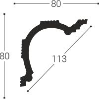 Карниз Bello Deco XPS К 1 00-00004633 2000x80x80 мм — фото 4, Карнизы