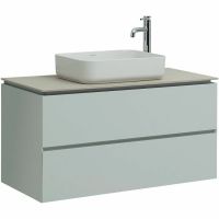 Тумба под раковину Allen Brau Infinity 100 1.21003.PWM подвесная Папирус матовый — фото 2, Тумбы под раковину