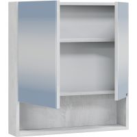 Зеркальный шкаф СанТа Мира 60 700403 Светлое дерево — фото 2, Зеркальные шкафы в ванную