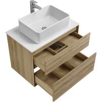 Тумба под раковину Aquaton Либерти 75 1A279501LYC70 подвесная Дуб эльвезия — фото 20, Тумбы под раковину