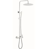 Душевая система Boheme Uno 468-WCR Белая матовая Хром — фото 1, Душевое оборудование. Душевая программа