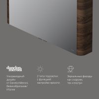 Зеркальный шкаф AM.PM Sensation 100 M30MCX1001NF Орех — фото 6, Зеркальные шкафы в ванную