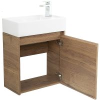 Тумба под раковину BelBagno Kraft Mini 50 R KRAFT MINI-500/260-1A-SO-RT-R подвесная Rovere Tabacco — фото 3, Тумбы под раковину