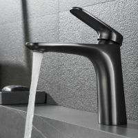 Смеситель для раковины Black&White Universe UK8701MG 8701MG Gun Metal — фото 6, Смесители