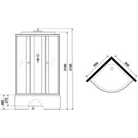 Душевая кабина Niagara Promo 90x90 P90/40/MT без гидромассажа — фото 12, Душевые кабины