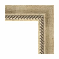 Зеркало Evoform Exclusive 73х53 BY 1122 с фацетом в багетной раме - Состаренное серебро с плетением 70 мм — фото 2, Мебель для ванной