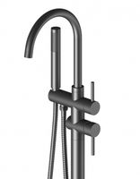 Товар: Смеситель для ванны Timo Saona 2300/03Y-CR Черный - фото 2 Смеситель для ванны Timo Saona 2300/03Y-CR Черный — фото 2, Смесители напольные