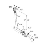 Слив-перелив Kludi Rotexa Multi 2120005N-00 Хром — фото 6, Сливы-переливы