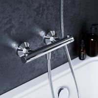 Смеситель для душа Damixa Jupiter 776000000 с термостатом Хром — фото 4, Смесители