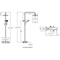 Товар: Душевая система Jacob Delafon July E99741-CP Хром - фото 9 Душевая система Jacob Delafon July E99741-CP Хром — фото 9, Душевые стойки