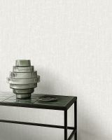 Обои Grandeco Cumaru CU 1415 Винил на флизелине (0,53*10,05) Белый, Штукатурка/Под дерево — фото 3, Обои для стен