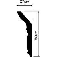 Карниз HIWOOD L1902S 2000x80x27 мм — фото 2, Карнизы
