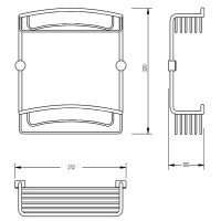 Полка корзина Migliore Complementi 22026 Бронза — фото 3, Полки для ванной и душа