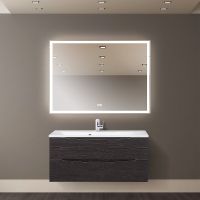 Зеркало BelBagno 110 с подсветкой с подогревом с сенсорным выключателем арт-SPC-GRT-1100-800-LED-TCH-WARM — фото 2, Зеркала в ванную комнату
