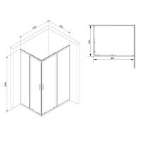 Товар: Душевой уголок AM.PM Gem S 120х80 W93G-404-120280-BT профиль Черный матовый стекло прозрачное - фото 11 Душевой уголок AM.PM Gem S 120х80 W93G-404-120280-BT профиль Черный матовый стекло прозрачное — фото 11, Прямоугольные душевые уголки