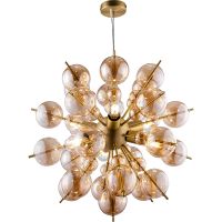 Подвесной светильник Maytoni Modern Bolla MOD133PL-06BS Янтарный Латунь — фото 1, Подвесные светильники