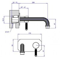 Смеситель для раковины Cezares Olimp BLSM2-L OLIMP-BLSM2-03/24-L Золото 24 карат — фото 2, Смесители для раковины