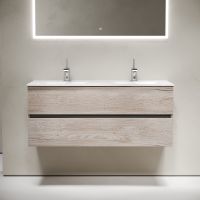 Тумба под раковину Sancos Urban 120 UR120-2EG подвесная Дуб Галифакс натуральный — фото 3, Тумбы под раковину