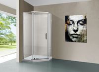 Душевой уголок Vincea Stresa 90x90 VSP-1S900CL профиль Хром стекло прозрачное — фото 2, Душевые уголки