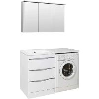 Тумба под раковину Runo Орион 120 УТ000003442 Белая — фото 12, Тумбы под раковину