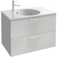 Тумба под раковину Jacob Delafon Odeon Rive Gauche 80 EB2522-R5-N18 подвесная Белая ручки Хром — фото 1, Тумбы под раковину