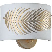 Настенный светильник Maytoni House Farn H428-WL-01-WG Белый Золото — фото 1, Светильники