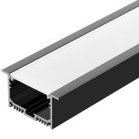 Профиль алюминиевый Arlight Linia 036307 встраиваемый Черный — фото 1, Профили для светодиодных лент