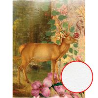 Фреска Ortograf Животные 7092 Фактура бархат FX Флизелин (2*2,7) Коричневый/Зеленый/Розовый, Животные/Цветы/Абстракция — фото 1, Фрески