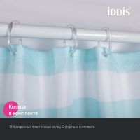 Товар: Штора для ванны Iddis Base 180х200 BR01P18i11 Голубая - фото 4 Штора для ванны Iddis Base 180х200 BR01P18i11 Голубая — фото 4, Аксессуары для туалета