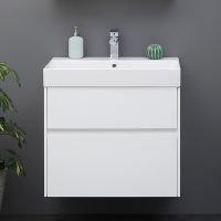 Тумба с раковиной Aquanet Бруклин 70 212597 подвесная Белая — фото 7, Тумбы с раковиной