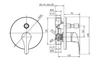 Смеситель для душа Orange Otto M22-500cr Хром — фото 8, Смеситель для душа