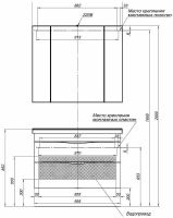 Зеркальный шкаф Aquanet Эвора 100 182998 Дуб антик — фото 7, Зеркальные шкафы в ванную
