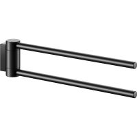 Полотенцедержатель Keuco Plan 14919 370000 двойной Черный матовый — фото 1, Полотенцедержатели