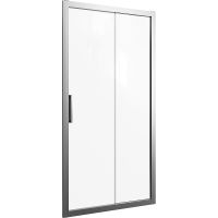 Душевая дверь STWORKI Стокгольм 90 3GW203TTKK000 профиль Хром матовый стекло прозрачное — фото 13, Раздвижные душевые двери