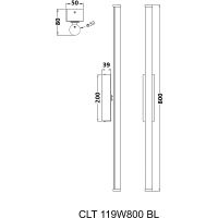 Товар: Настенный светильник Crystal Lux CLT 119W800 BL Белый Черный - фото 4 Настенный светильник Crystal Lux CLT 119W800 BL Белый Черный — фото 4, Светильники