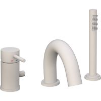 Смеситель на борт ванны Paffoni Light LIG047BO Белый — фото 1, Смесители на борт ванны