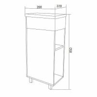 Товар: Тумба с раковиной 1MarKa Laura 40Н R У85931 Дуб сонома Белый глянец - фото 6 Тумба с раковиной 1MarKa Laura 40Н R У85931 Дуб сонома Белый глянец — фото 6, Тумбы с раковиной