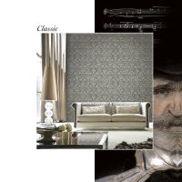 Обои Decori-Decori Parma 83338 Винил на флизелине (1,06*10,05) Белый, Дамаск — фото 2, Обои для стен