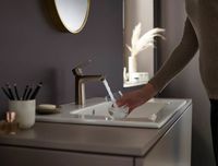 Товар: Смеситель для раковины Hansgrohe Talis E 71712140 Шлифованная бронза - фото 5 Смеситель для раковины Hansgrohe Talis E 71712140 Шлифованная бронза — фото 5, Смесители для раковины