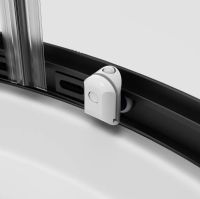 Душевой уголок AM.PM X-Joy Twin Slide 80х80 W88E-205-080BT64 профиль Черный матовый стекло прозрачное — фото 6, Душевые уголки четверть круга