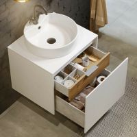 Корпус тумбы под раковину Aqwella 5 Stars Mobi 60 MOB0106W подвесной Белый — фото 4, Тумбы под раковину