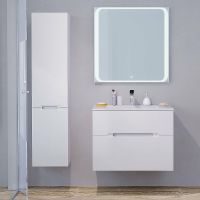 Тумба под раковину Jorno Modul 80 Mоl.01.77/P/W подвесная Белый глянец — фото 19, Тумбы под раковину