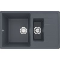Кухонная мойка Ulgran Classic U-205-343 Антрацит — фото 1, Кухонные мойки