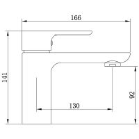 Смеситель для раковины beWash Tiere BVMM1BS357 Черный матовый — фото 2, Смесители