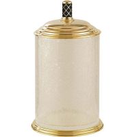 Ведро для мусора Boheme Murano 10914-B-G Золото Черное — фото 1, Мусорные ведра