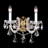 Товар: Настенный светильник Crystal Lux Diva AP2 Прозрачный Золото - фото 2 Настенный светильник Crystal Lux Diva AP2 Прозрачный Золото — фото 2, Светильники