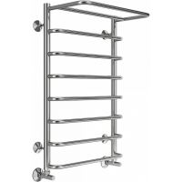 Водяной полотенцесушитель Terminus Полка П8 500x800 4670078530295 с полкой Хром, нижнее подключение, G 1/2" ВР — фото 1, Водяные полотенцесушители