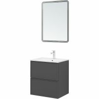 Тумба под раковину Aquanet Арт 60 329063 подвесная Ясень графит — фото 8, Тумбы под раковину