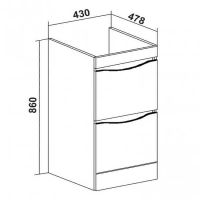Товар: Тумба под раковину Runo Орион 105 00-00000145 Белая - фото 11 Тумба под раковину Runo Орион 105 00-00000145 Белая — фото 11, Тумбы под раковину