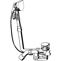 Слив-перелив Viega Multiplex Trio 723347 полуавтомат с наливом Хром глянцевый — фото 4, Сливы-переливы